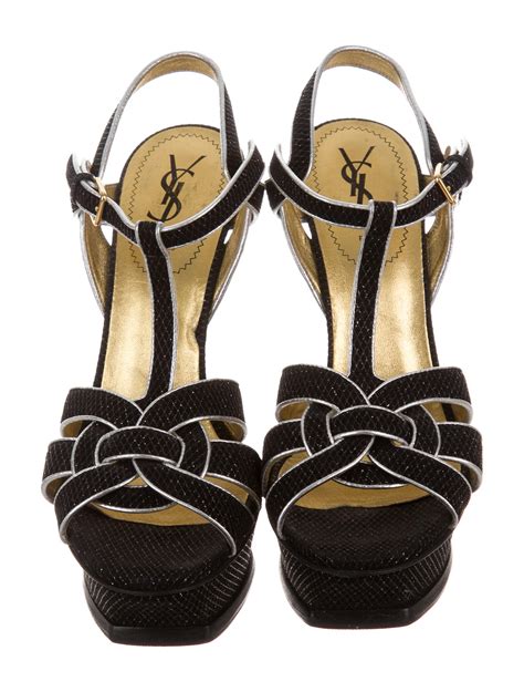 ysl tribute sandals size 6|YSL tribute sandals with tights.